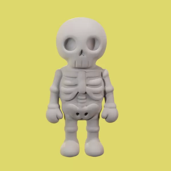 Chibi Skeleton 3D Printed Mold (STL) - Model preview 2
