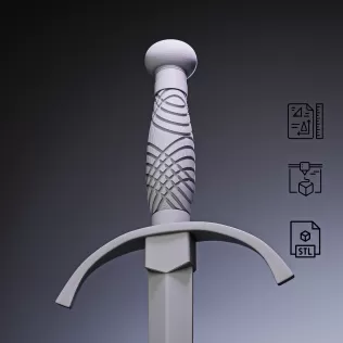 Naval Dirk Dagger #RoZ - Model thumbnail 7