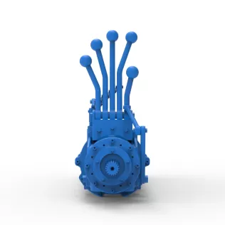 Modular planetary transmission for drag racing Scale 1:25 - Model thumbnail 12