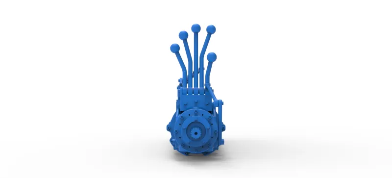 Modular planetary transmission for drag racing Scale 1:25 - Model preview 12