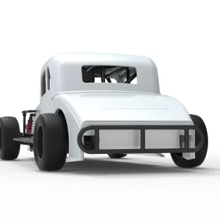 Canadian vintage modified stock car Scale 1:25 - Model thumbnail 15