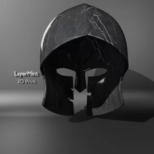 Minimalist Spartan Helmet - Model thumbnail 2