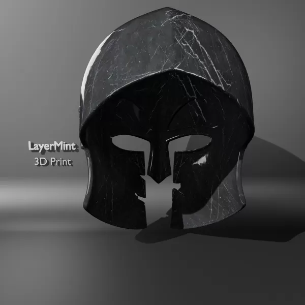 Minimalist Spartan Helmet - Model preview 2
