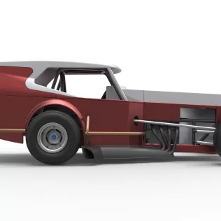 Vintage Dirt Modified stock car Version 5 Scale 1:25 - Model thumbnail 22