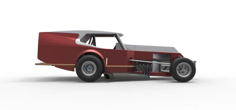 Vintage Dirt Modified stock car Version 5 Scale 1:25 - Model preview 22