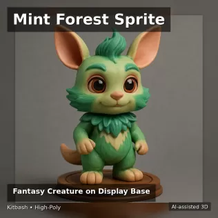 Whimsical Character Pack – Kitbash High-Poly Figure Collection ( - Model thumbnail 14