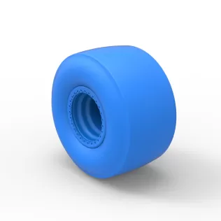 Rear wheel of Top fuel dragster Scale 1:25 - Model thumbnail 15
