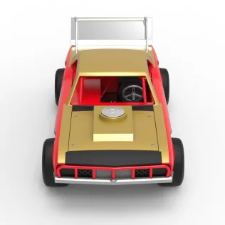 Vintage Semi-Late Model Stock Car Scale 1:25 - Model thumbnail 8