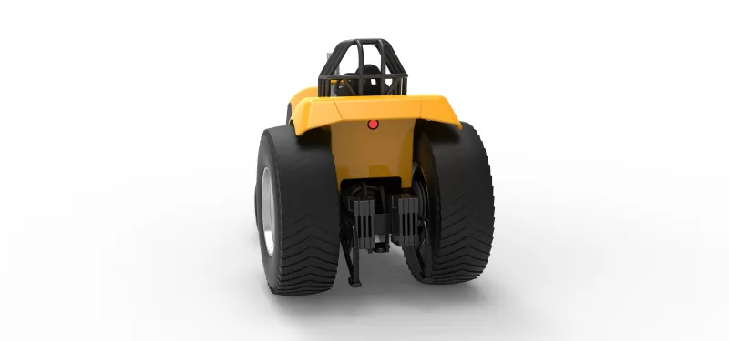 Fun short Pro Stock Pulling Tractor Version 5 Scale 1:25 - Model preview 11