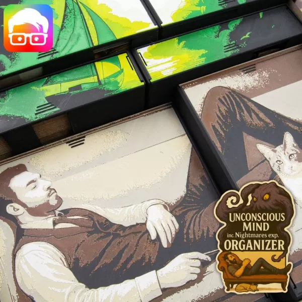 Unconscious Mind inc. Nightmares exp. board game organizer - Model preview 1