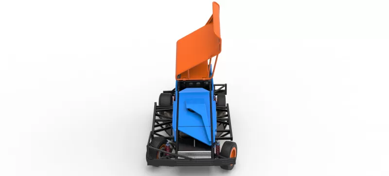 BriSCA Formula 1 Stock Car for Dirt while turning V2 Scale 1:25 - Model preview 8