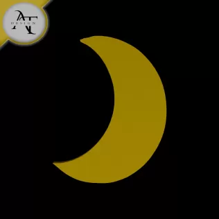 Simple Moon Symbol - 2D Art