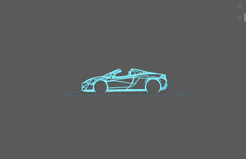 McLaren - 570s Wall Art - Model preview 2