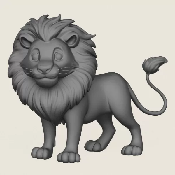The Lion King Print Ready 3D Model - Model preview 1