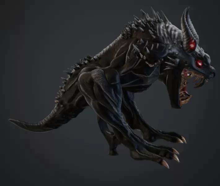 schwarzes monster - Model preview 2