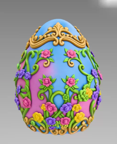 Fantasy Egg House – STL File 3D Printable - Model preview 5