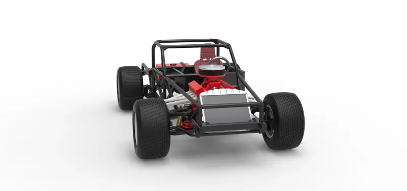 Vintage Semi-Late Model Stock Car Base Scale 1:25 - Model preview 22