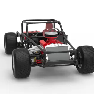 Vintage Semi-Late Model Stock Car Base Scale 1:25 - Model thumbnail 22