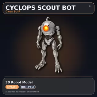 Mythic & Mech Character Collection – High-Poly Kitbash 3D Model - Model thumbnail 8