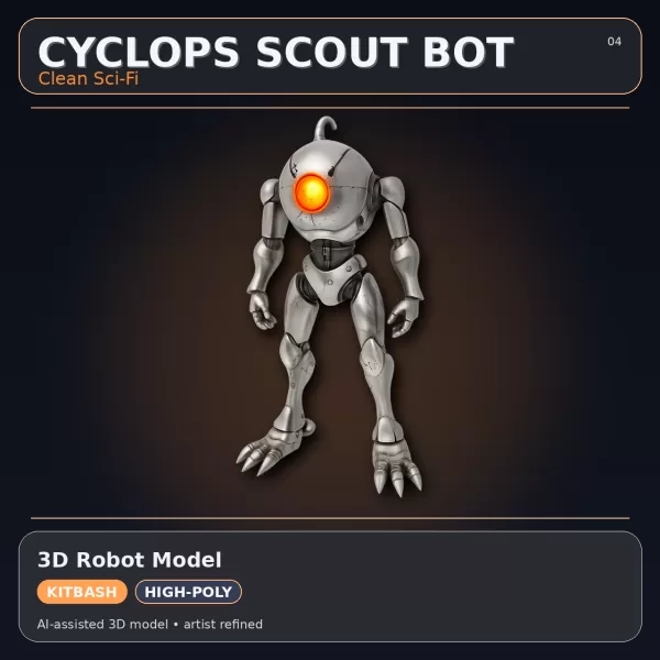 Mythic & Mech Character Collection – High-Poly Kitbash 3D Model - Model preview 8