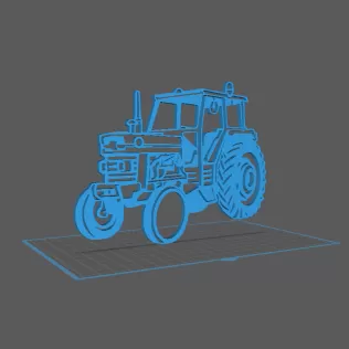 Tractor - Massey Fergusson 188 Wall Art - Model thumbnail 1