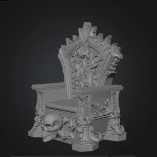 Cursed thron - Model thumbnail 2