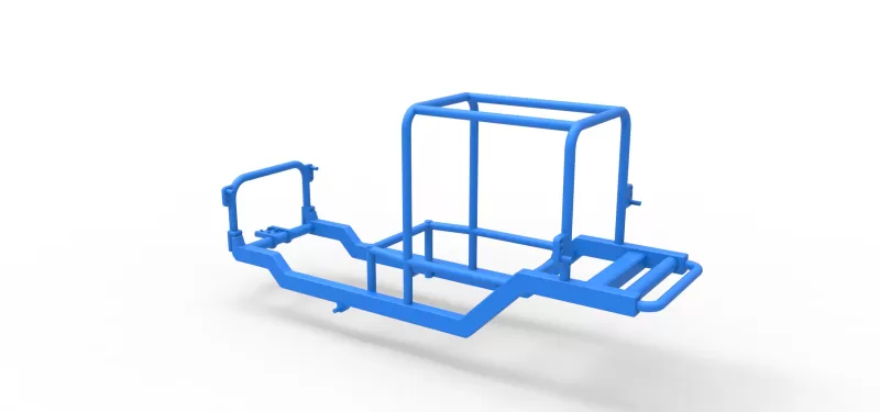 Frame of Vintage Supermodified stock car Scale 1:25 - Model preview 9