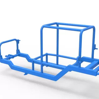Frame of Vintage Supermodified stock car Scale 1:25 - Model thumbnail 9