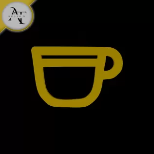 Simple Coffee Cup Symbol - 2D Art