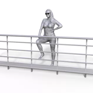 Figure for ship model passenger girl