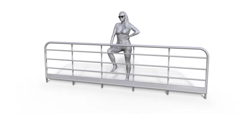 Figure for ship model passenger girl - Model preview 3