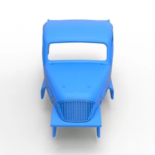 Shell of Vintage Dirt Modified stock car Scale 1:25 - Model thumbnail 6