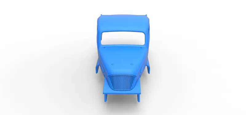 Shell of Vintage Dirt Modified stock car Scale 1:25 - Model preview 6