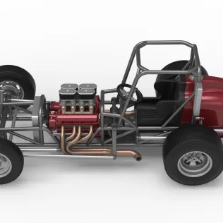 Dirt Silver Crown Champ car Base Version 2 Scale 1:25 - Model thumbnail 10