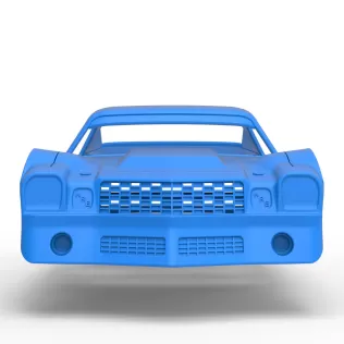 Shell of Vintage Dirt late model Race car Scale 1:25 - Model thumbnail 6