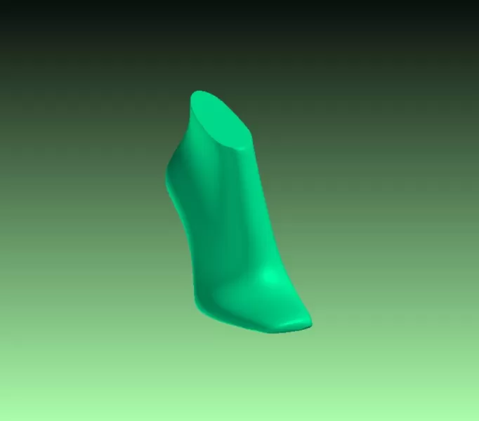 Women High Heel Open Toe Sandal Slipper Shoe Last 3D Digital Pri - Model preview 11