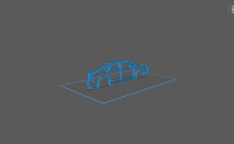 Audi - A7 Quattro Wall Art - Model preview 2