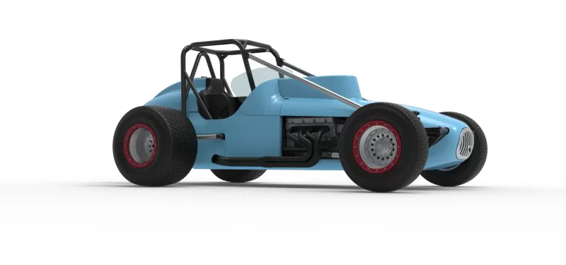 Dirt Silver Crown Champ car Scale 1:25 - Model preview 25