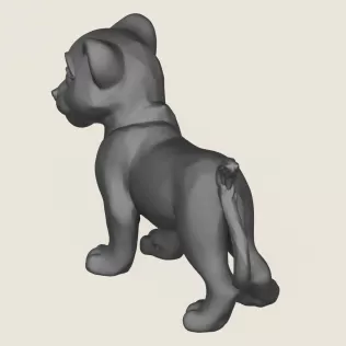 Lion Cub Print Ready 3D Model
