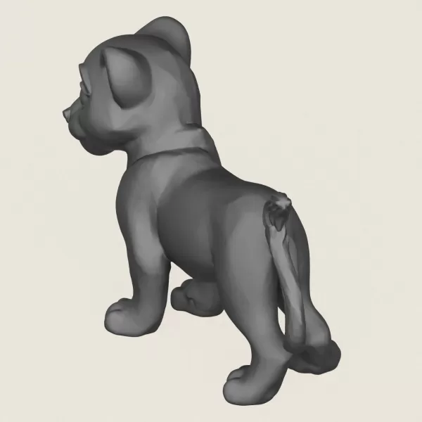 Lion Cub Print Ready 3D Model - Model preview 5