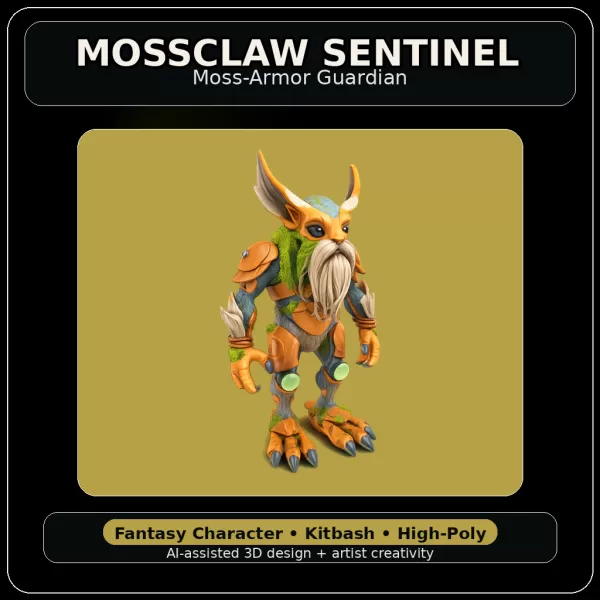 Forest Folk Legends – Fantasy Character Kitbash Collection - Model preview 12
