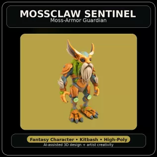 Forest Folk Legends – Fantasy Character Kitbash Collection - Model thumbnail 12