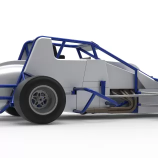 Pavement Silver Crown Car Scale 1:25 - Model thumbnail 21