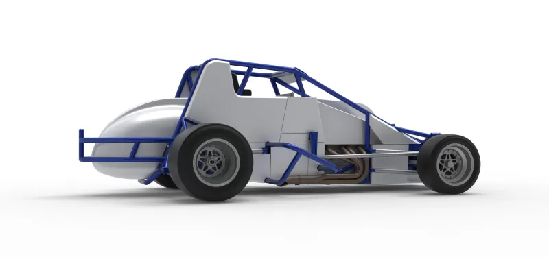 Pavement Silver Crown Car Scale 1:25 - Model preview 21
