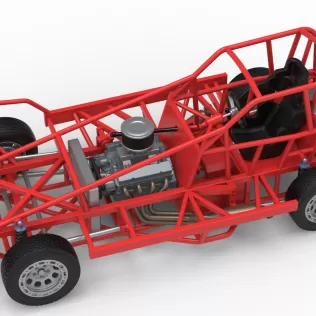 BriSCA Formula 1 Stock Car Base for Dirt Version 2 Scale 1:25 - Model thumbnail 4