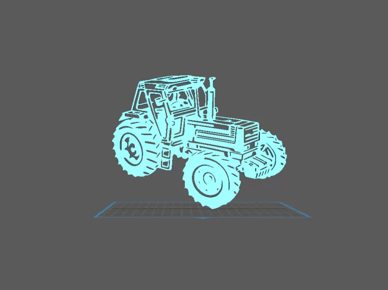 Tractor - Fiat Wall Art - Model preview 2