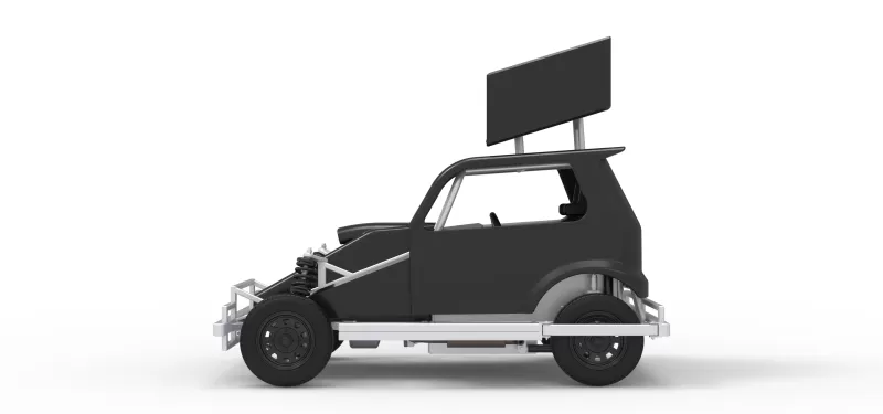 New Zealand Ministock car Version 3 Scale 1:25 - Model preview 9