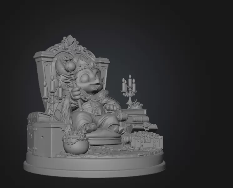 Dragon King STL File for 3D Print - Model preview 12