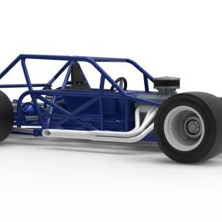 Vintage Asphalt Modified stock car Base V6 Scale 1:25 - Model thumbnail 25