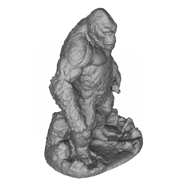 Giant King Kong Statue 3D Printable Model - Model preview 4